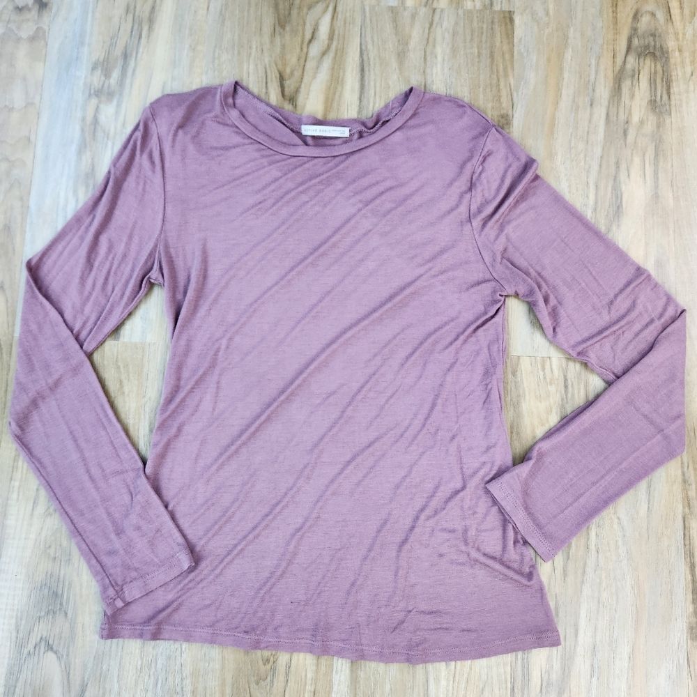 🩵Active Basic Mauve Lightweight Rayon Long Sleeve Top Large